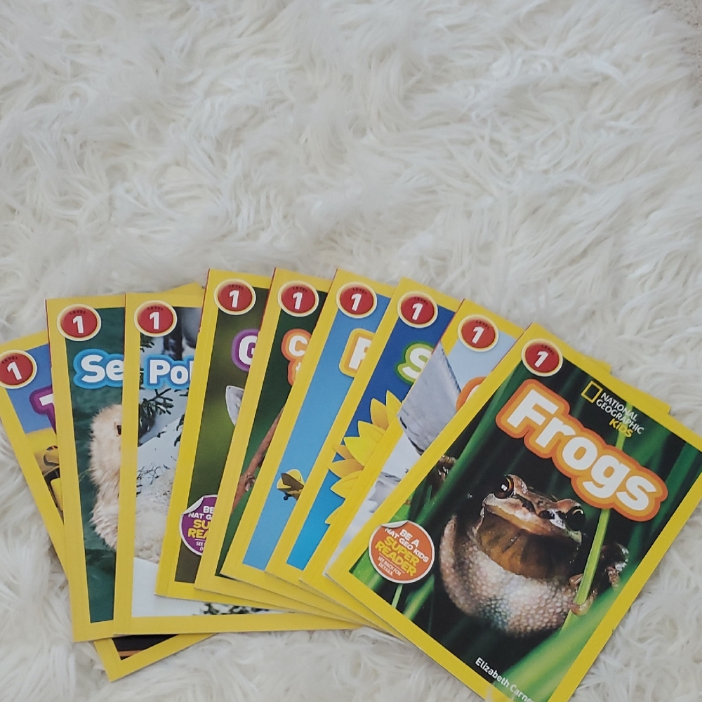 National Geographic Kids Book Set - Yellow and Green Covers - Reading Level 1
